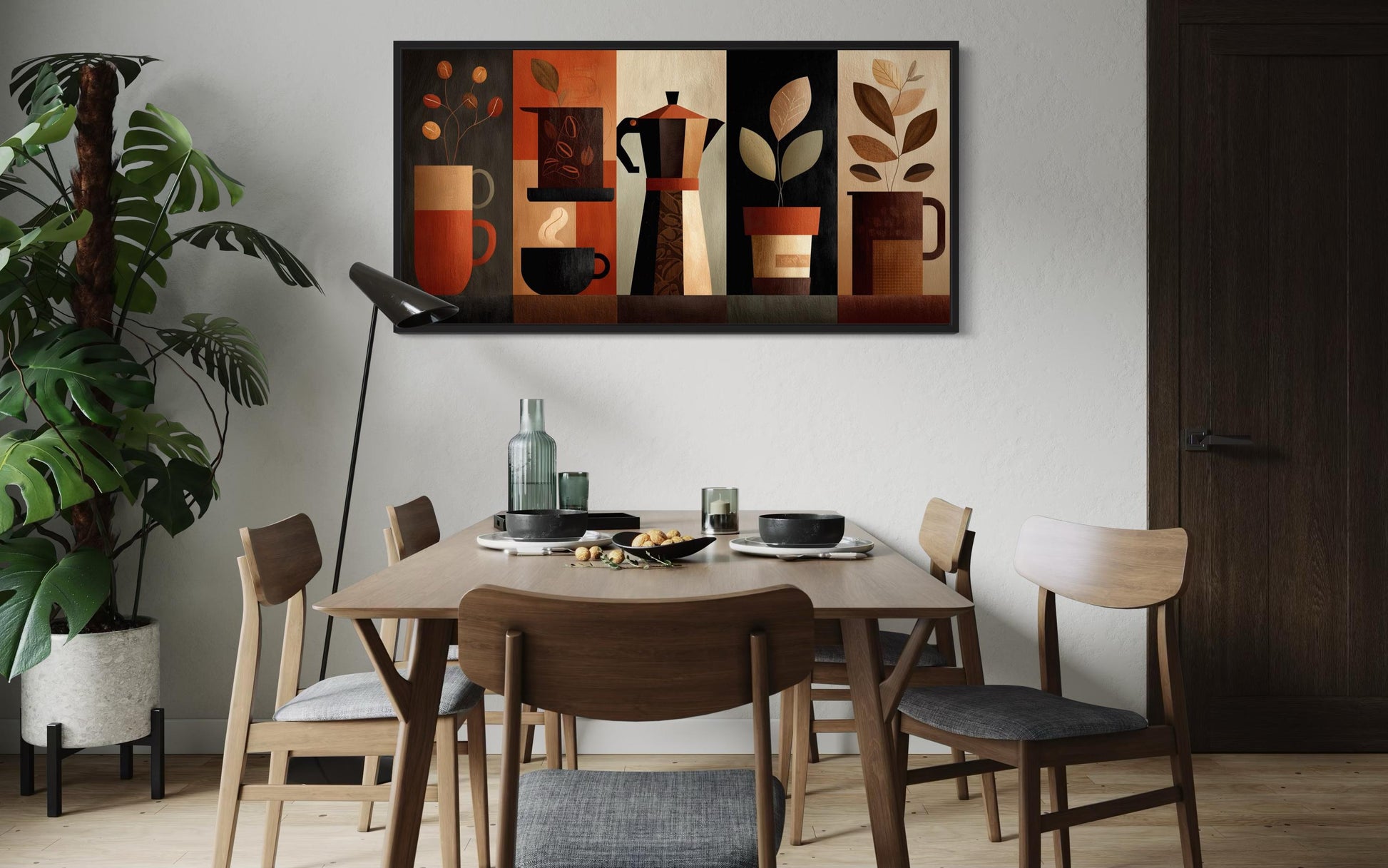Mid Century Modern Coffee Wall Art