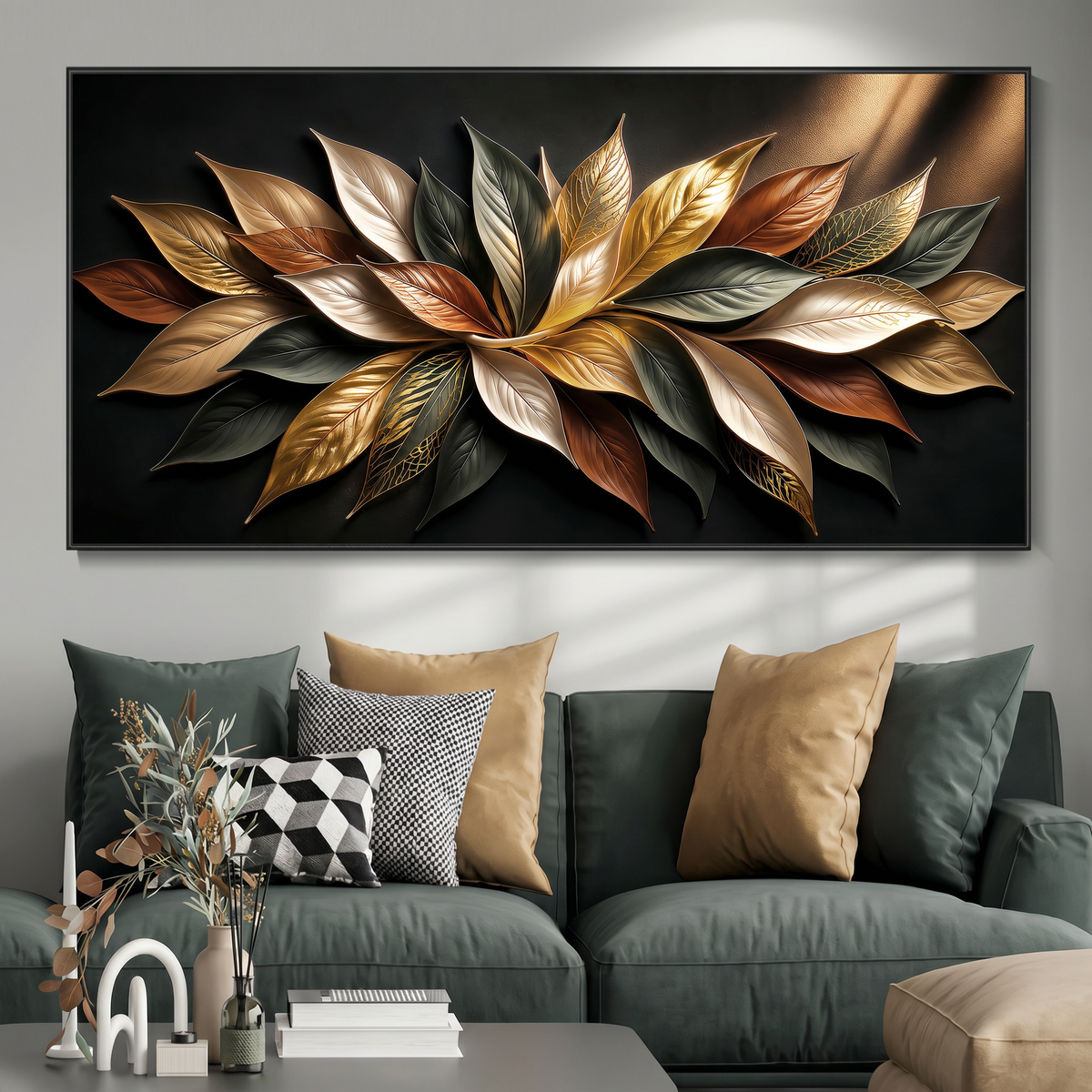 Midnight Autumn Gold Petals