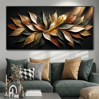 Midnight Autumn Gold Petals