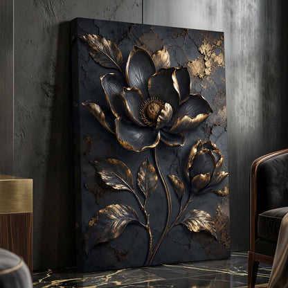 Midnight Gold Bloom