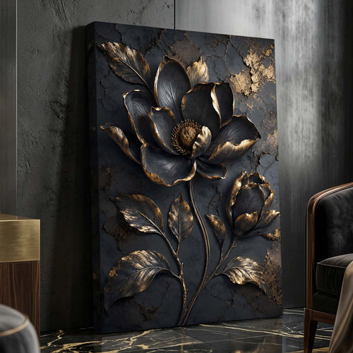 Midnight Gold Bloom