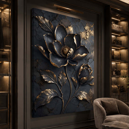 Midnight Gold Bloom