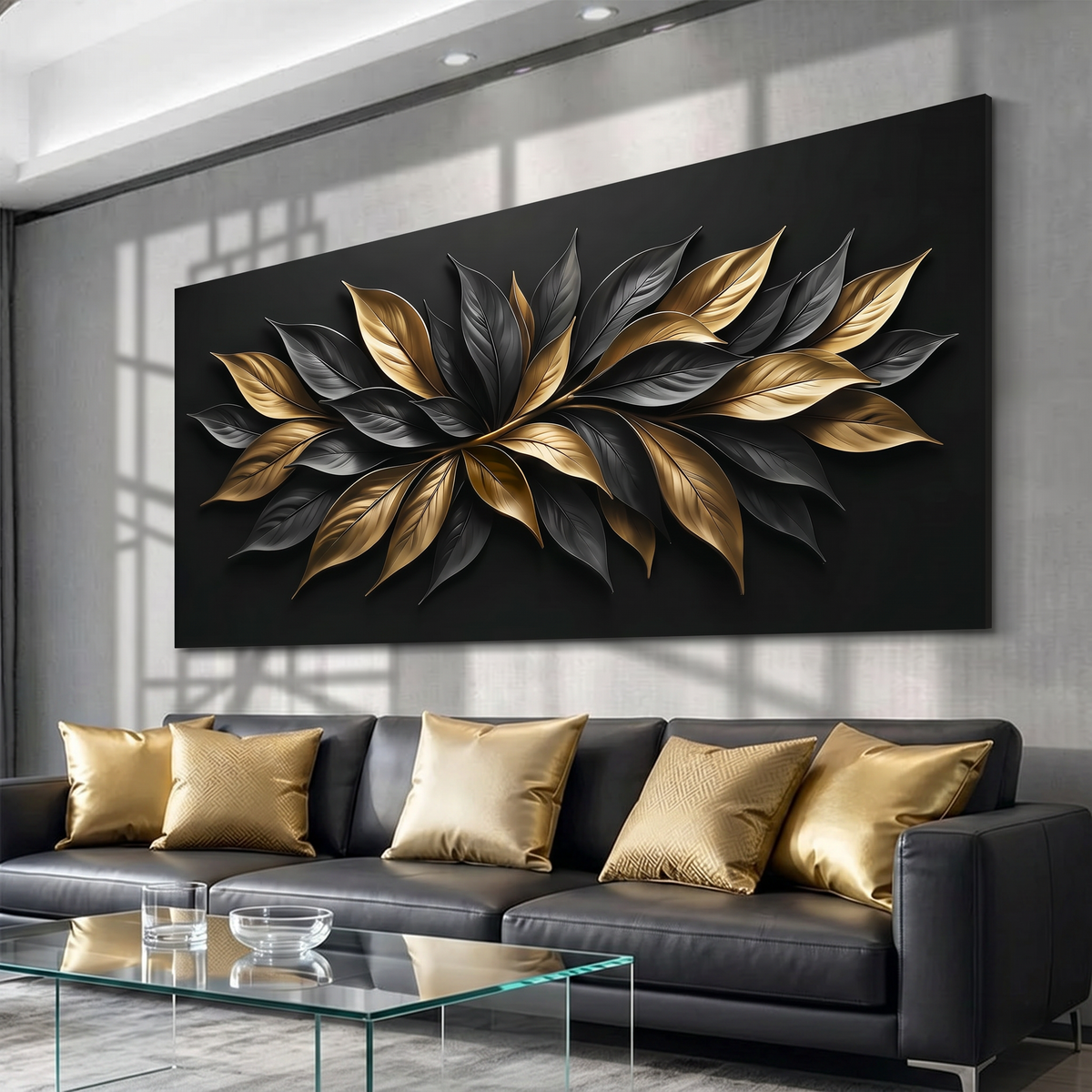 Midnight Golden Petals