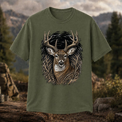 Whitetail Buck T-Shirt, Vintage Deer Hunting Tee