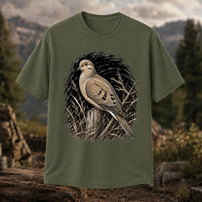 Mourning Dove T-Shirt, Vintage Birdwatcher Nature Tee