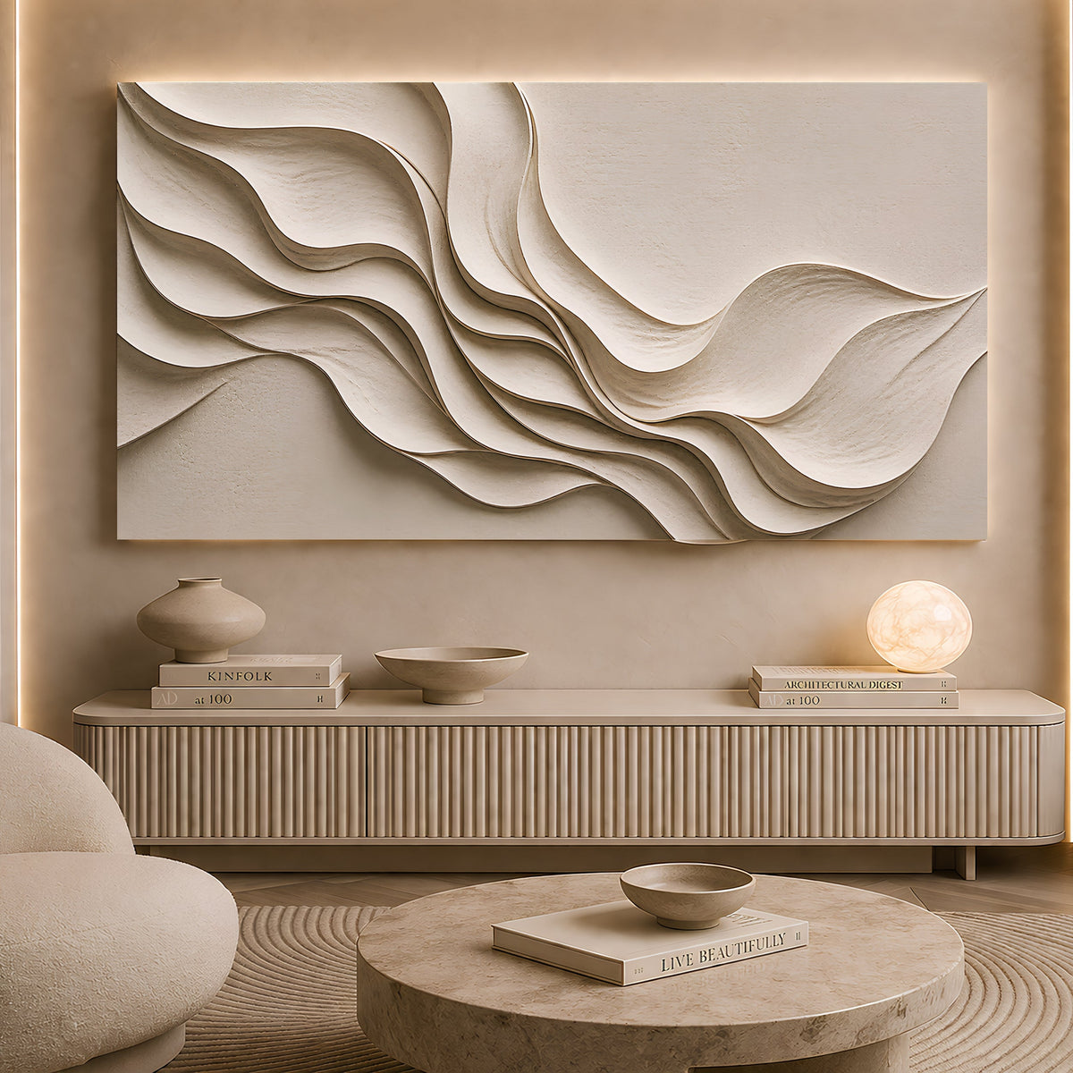 Minimalist Fabric Wave