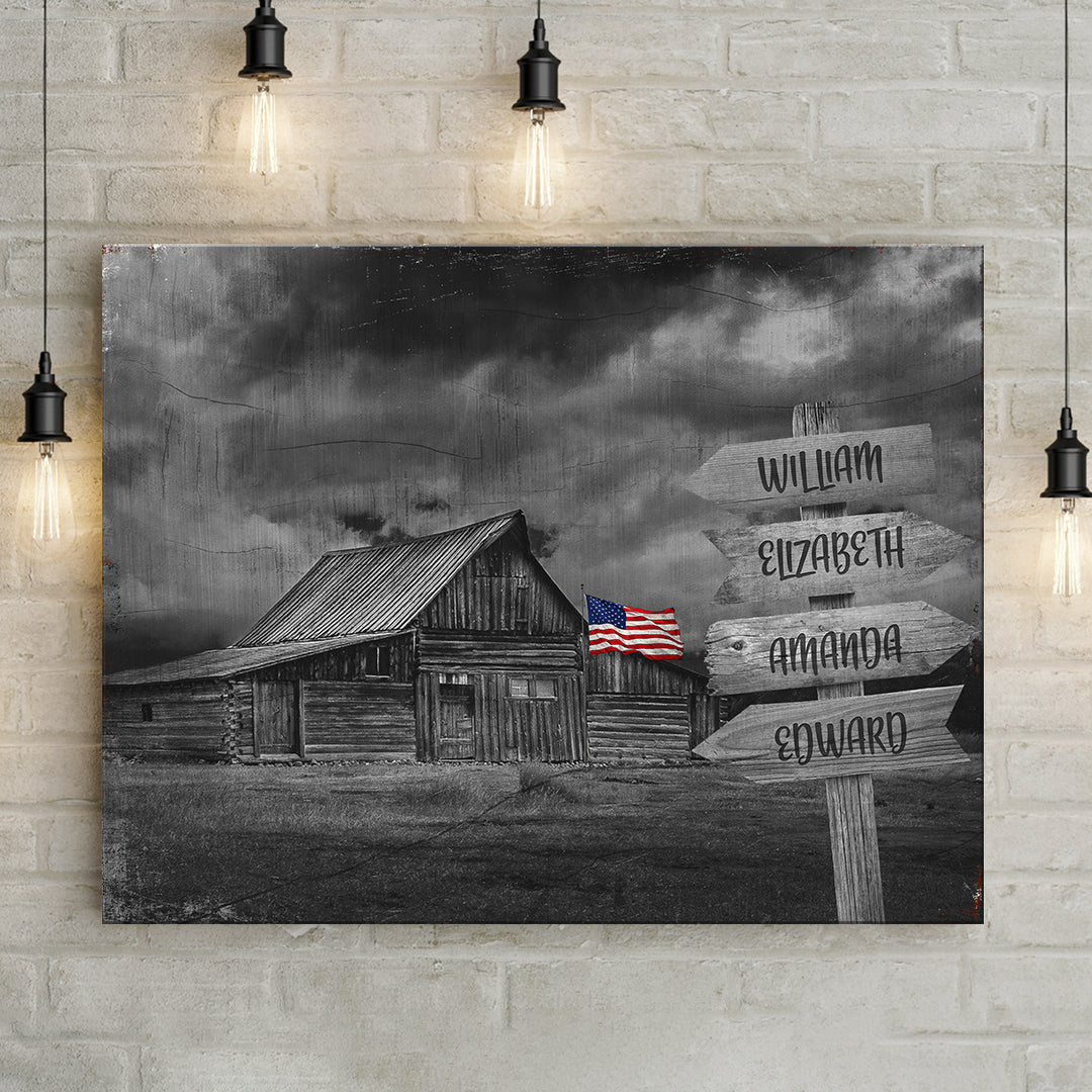 American Family Barn Name Sign