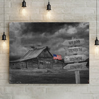 American Family Barn Name Sign