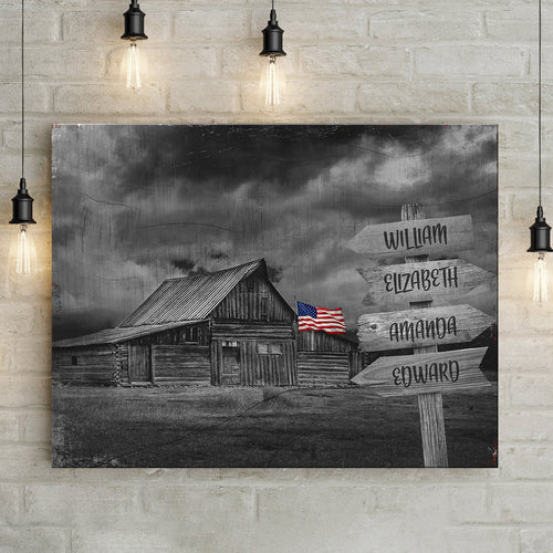 American Family Barn Name Sign