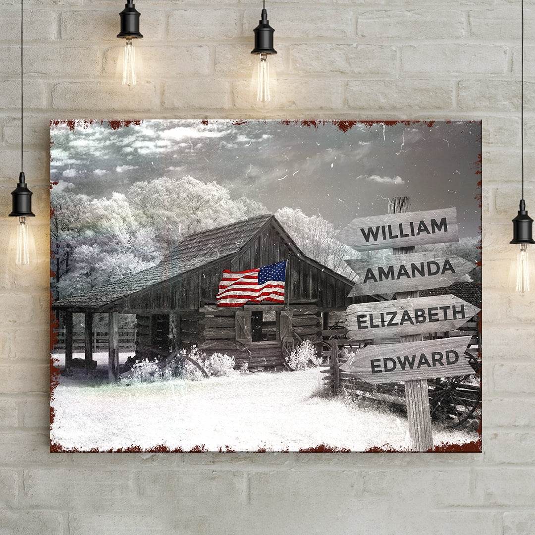American Family Barn Name Sign