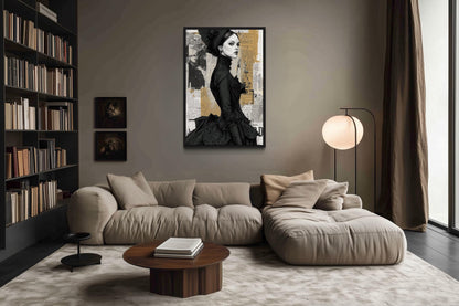 Modern Black Widow Gothic Wall Art