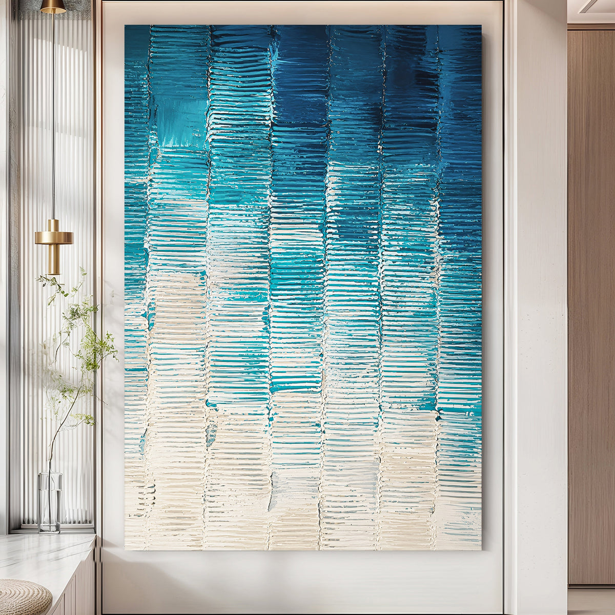 Modern Blue Geometric