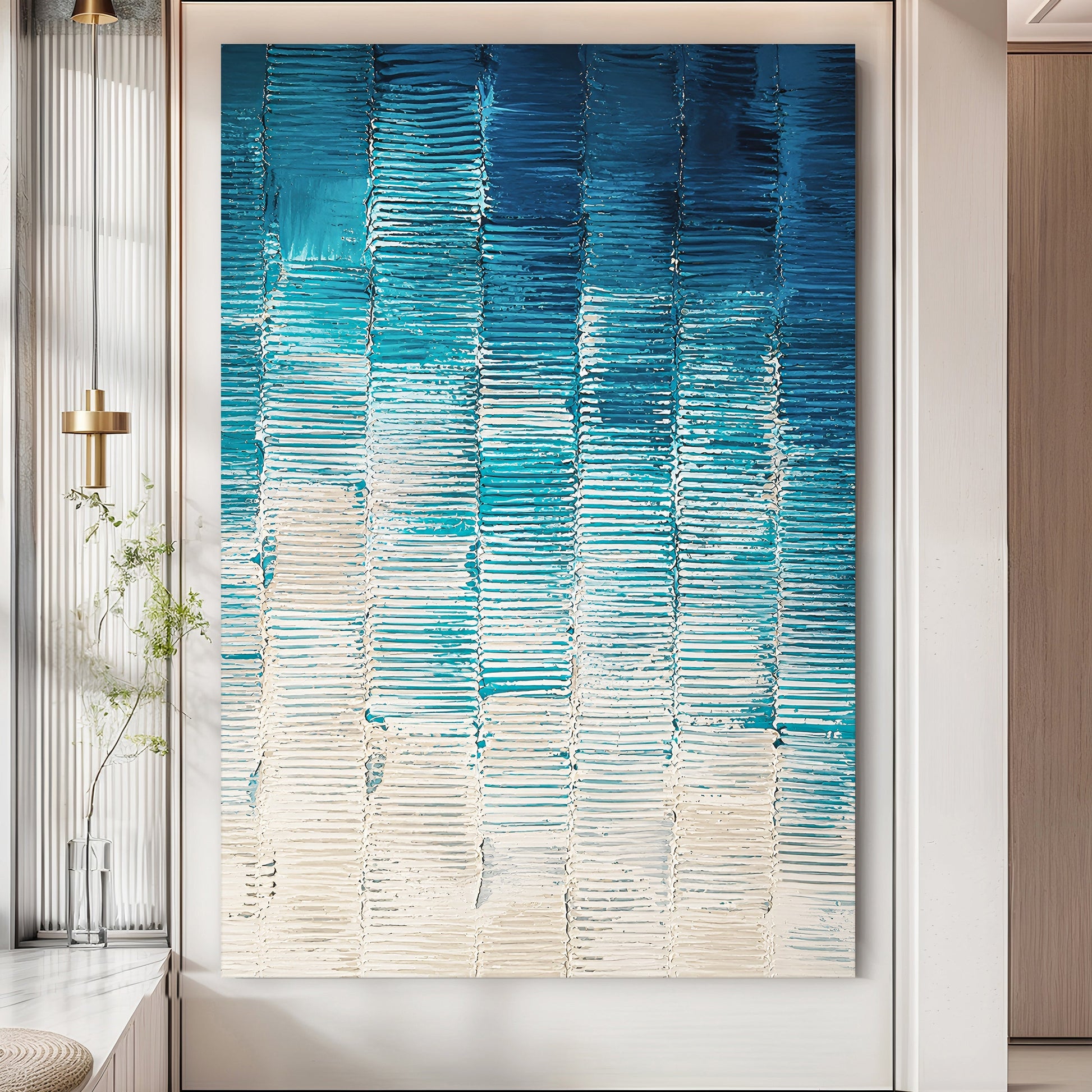 Modern Blue Geometric