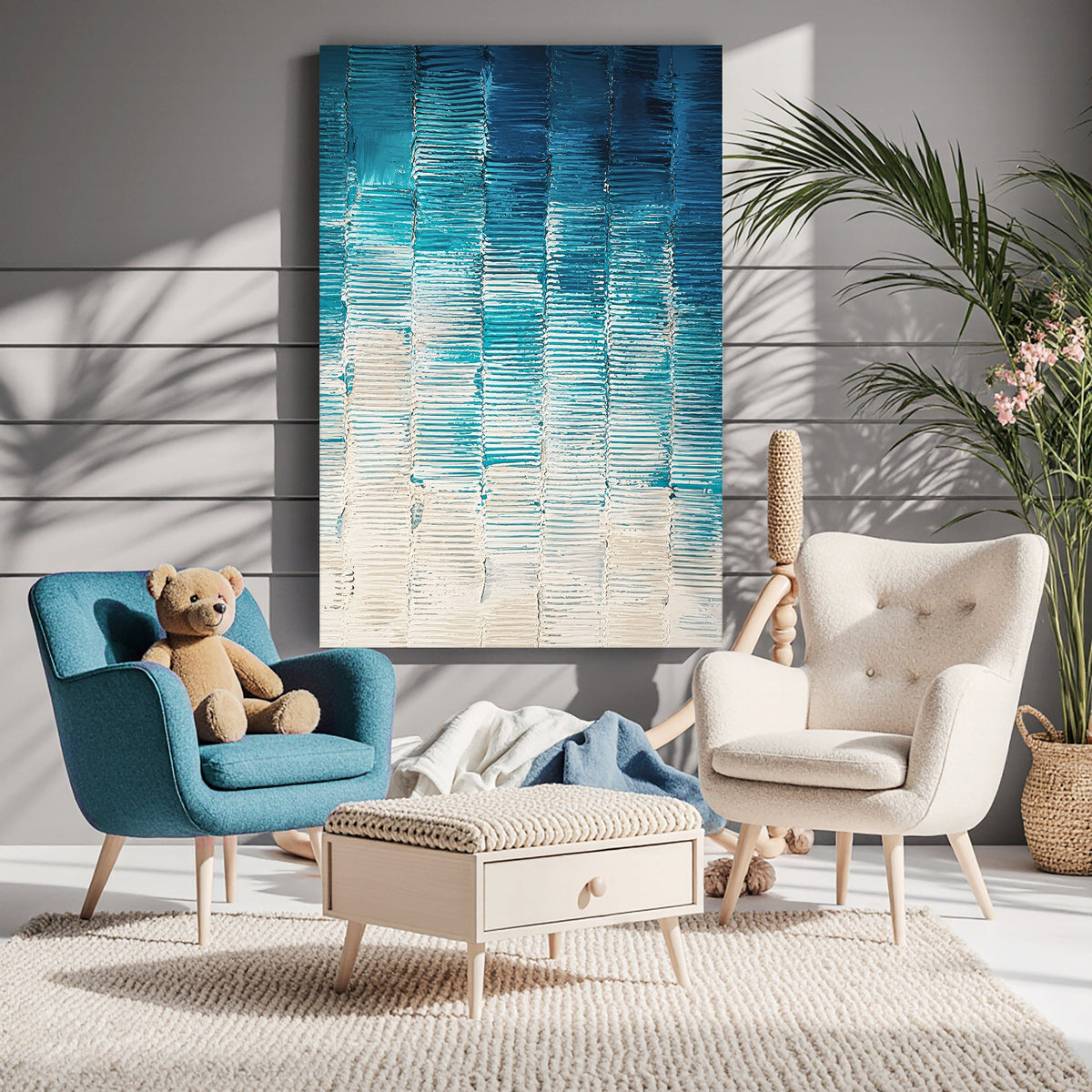 Modern Blue Geometric