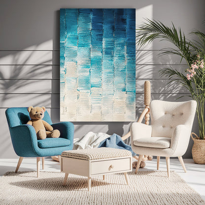 Modern Blue Geometric