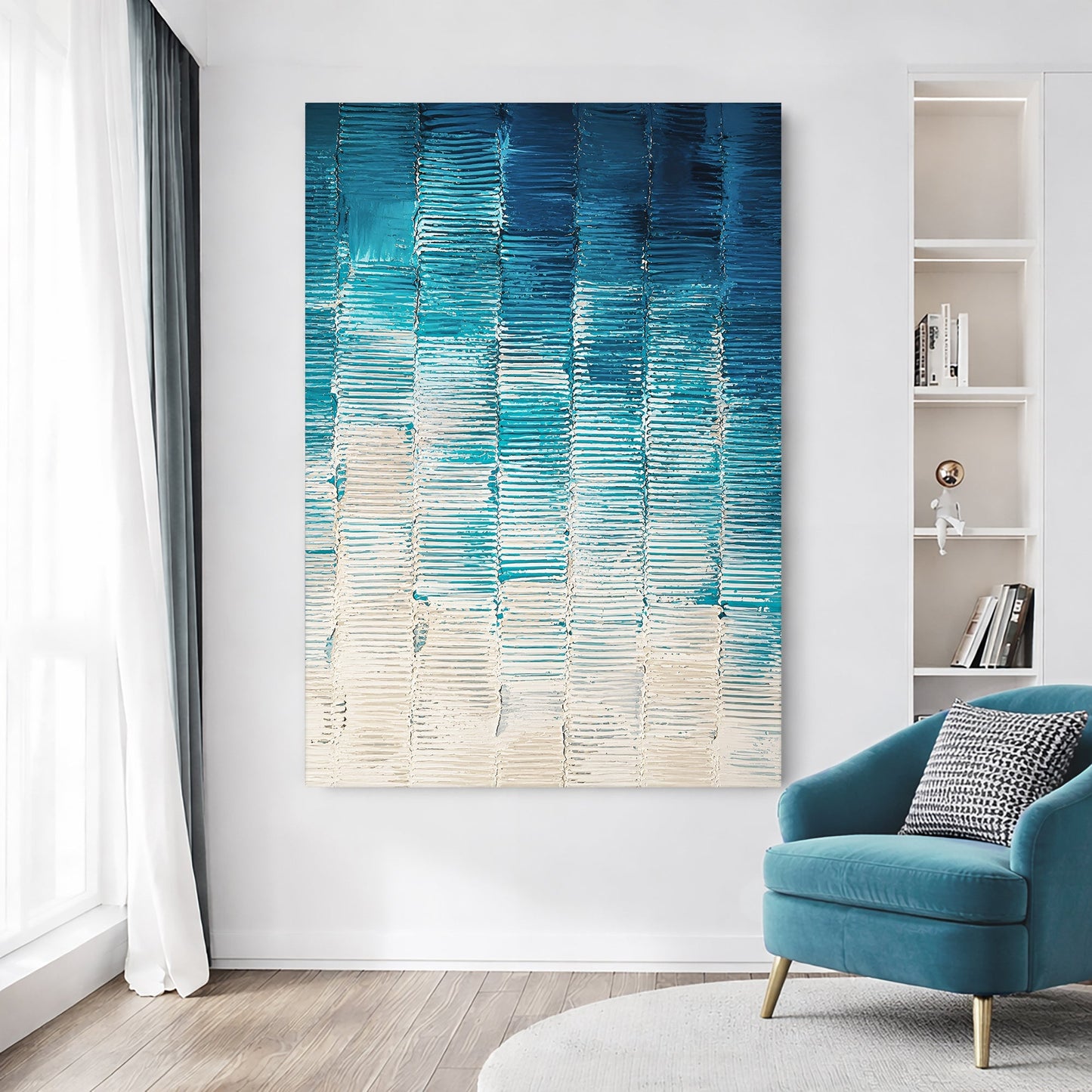 Modern Blue Geometric