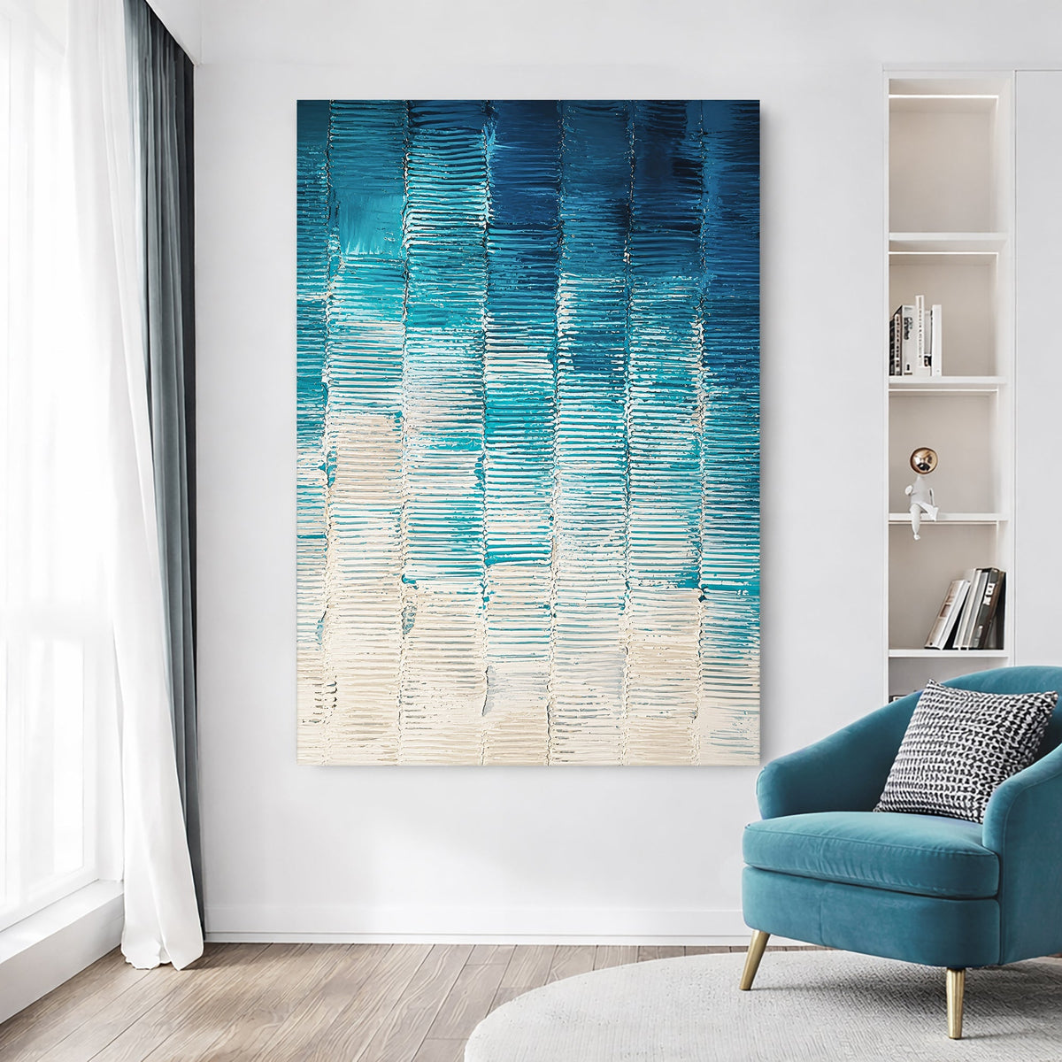 Modern Blue Geometric