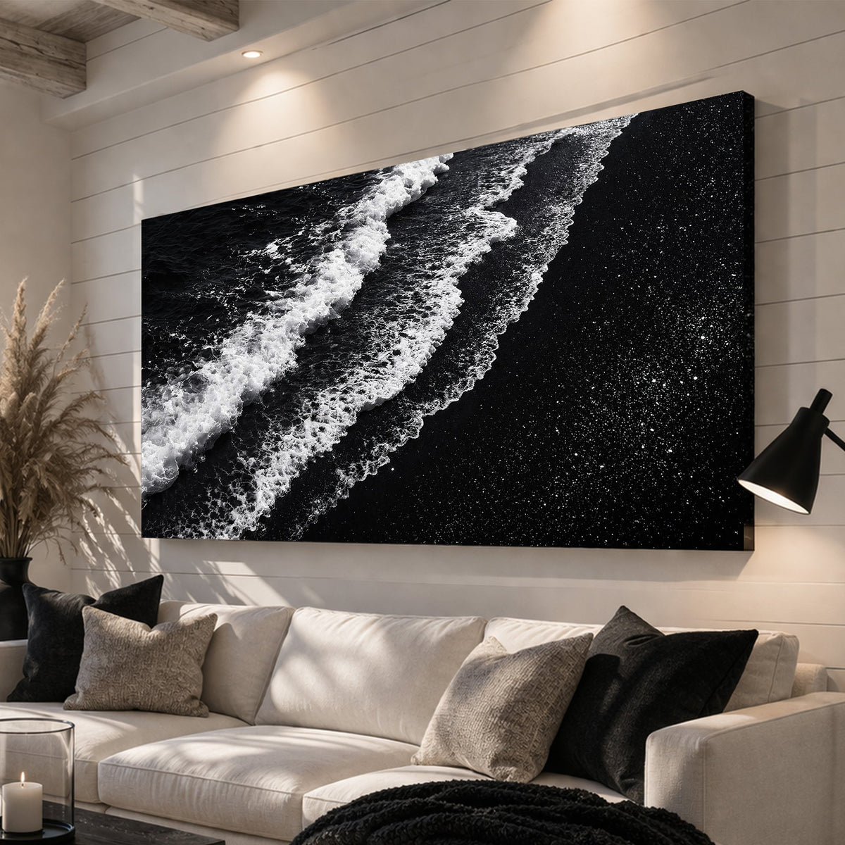 Monochrome Ocean Waves