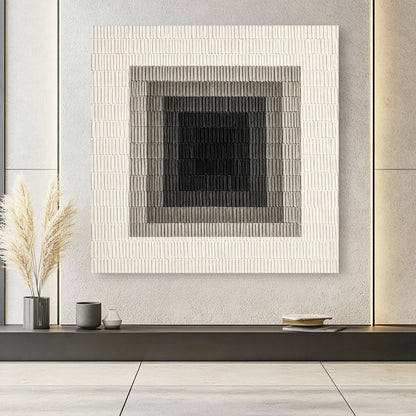 Monochrome Rhythm Abstract