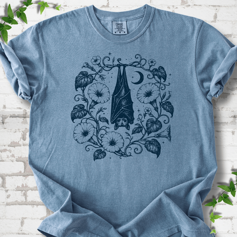 Moon Garden Bat T-Shirt