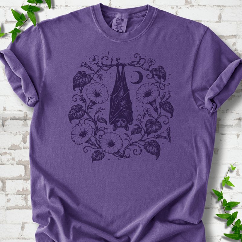 Moon Garden Bat T-Shirt