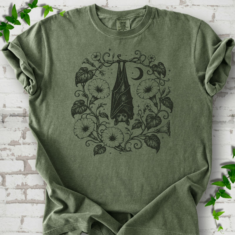 Moon Garden Bat T-Shirt