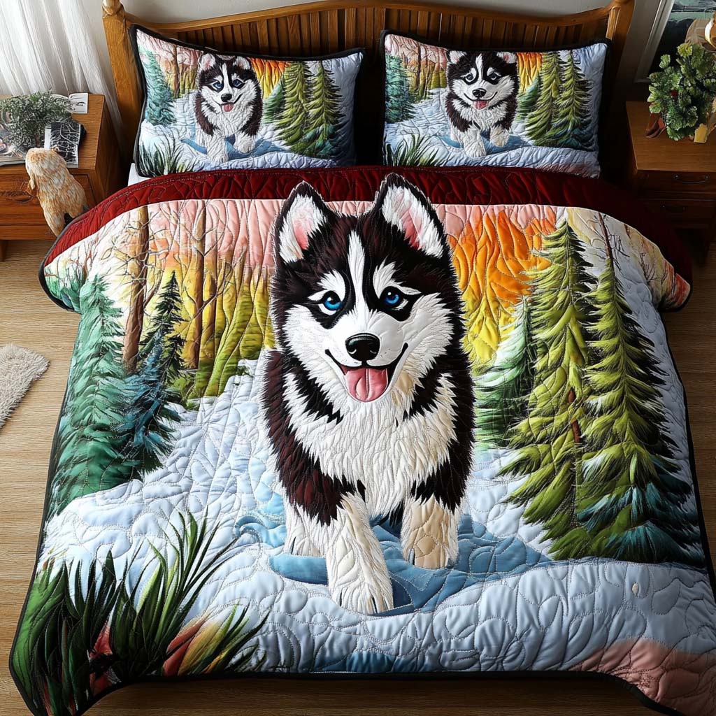 Moonlit Pack 3-Piece Quilted Bedding Set - Single (59" x 70")