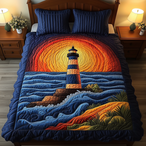 Morning Lightkeeper 3-Piece Quilted Bedding Set - Single (59" x 70")