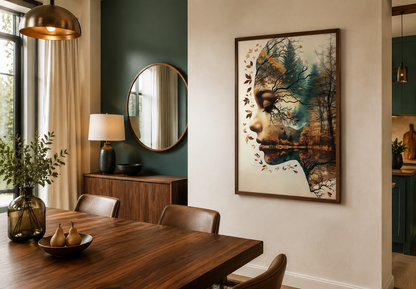 Mother Nature Spiritual Framed Canvas Wall Art