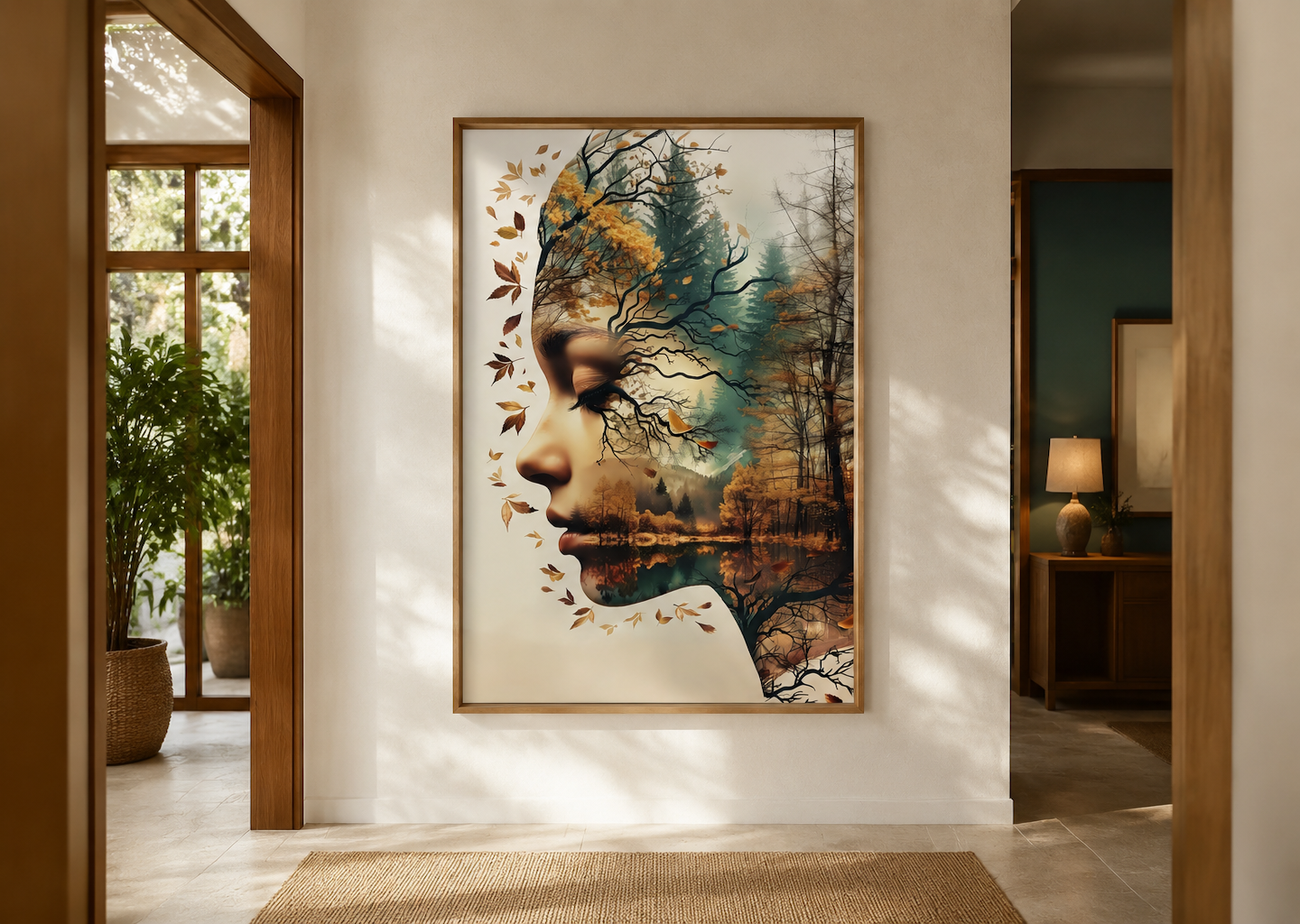 Mother Nature Spiritual Framed Canvas Wall Art