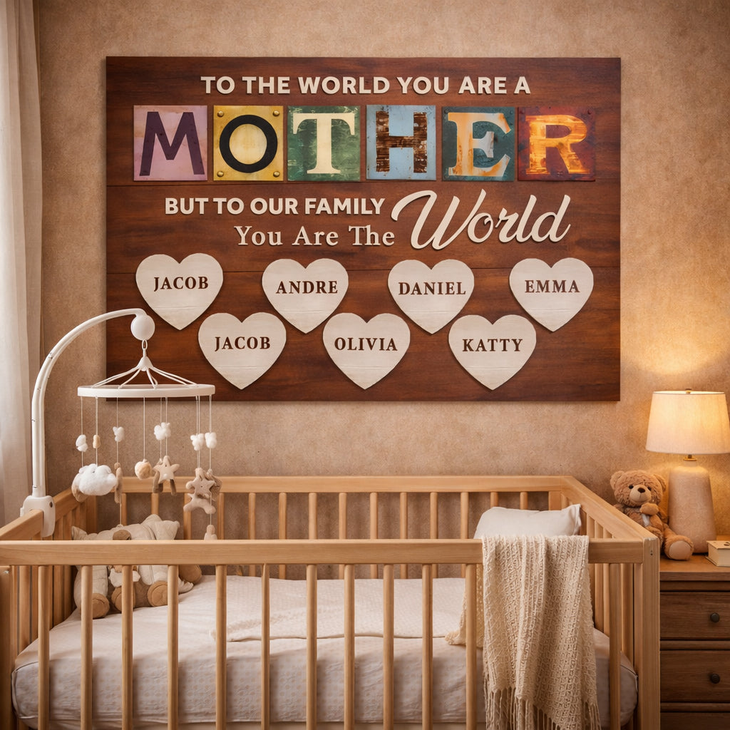 Mother You Are Our World Sign