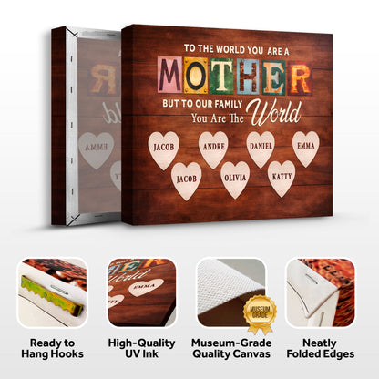 Mother You Are Our World Sign