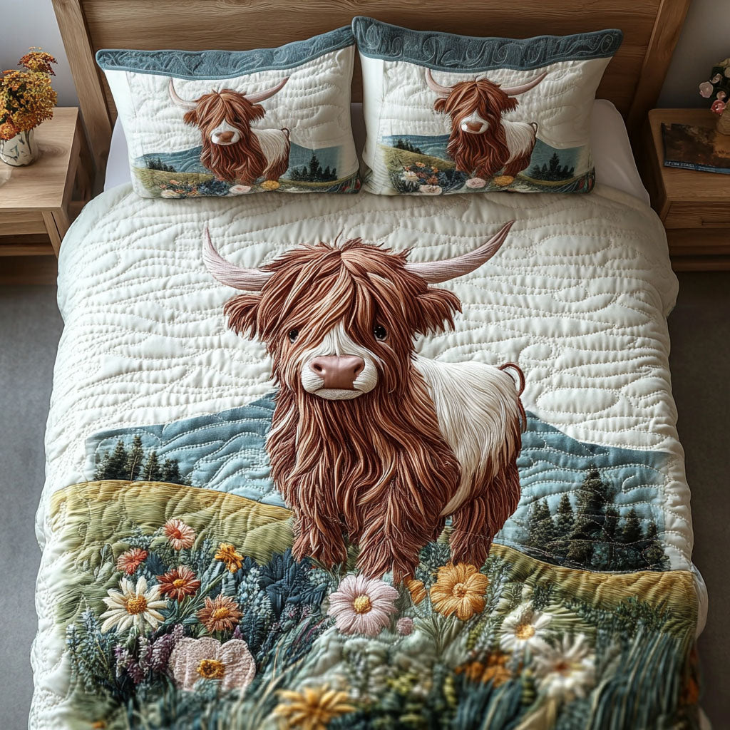 Mountain Grace 3-Piece Quilted Bedding Set - Single (59" x 70")