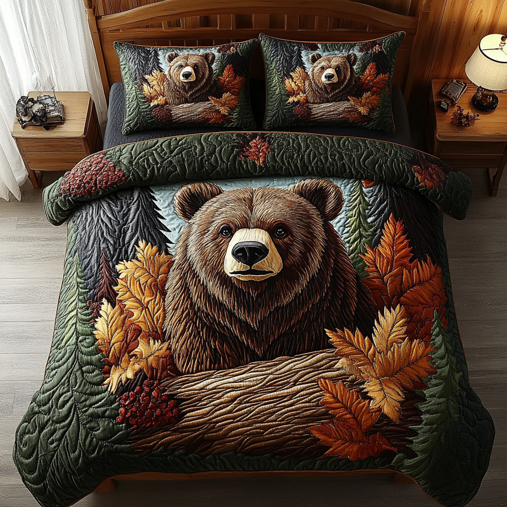 Mountain Majesty 3-Piece Quilted Bedding Set - Single (59" x 70")