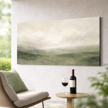 Muted Greens - canvas