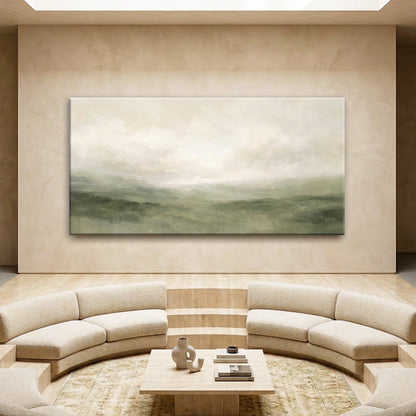 Muted Greens - canvas