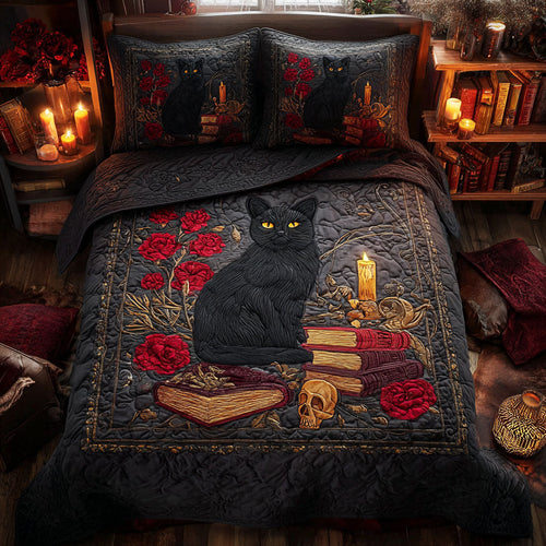 Mystic Flame 3-Piece Quilted Bedding Set - Single (59" x 70")