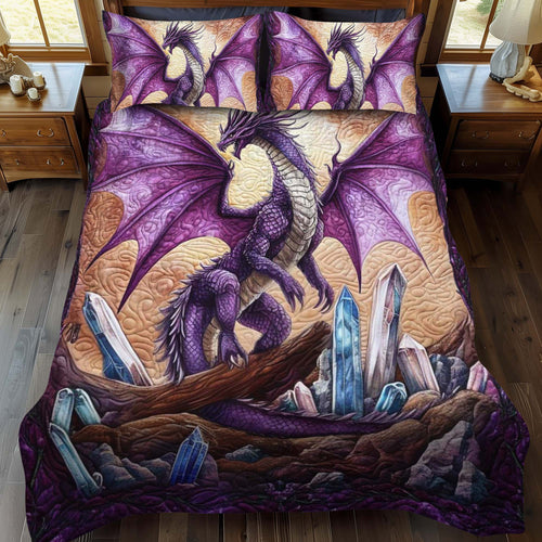 Mystic Scale 3-Piece Quilted Bedding Set - Single (59" x 70")