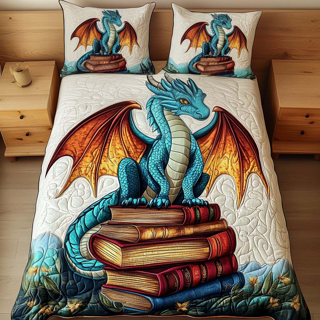 Mystic Scholar 3-Piece Quilted Bedding Set - Single (59" x 70")