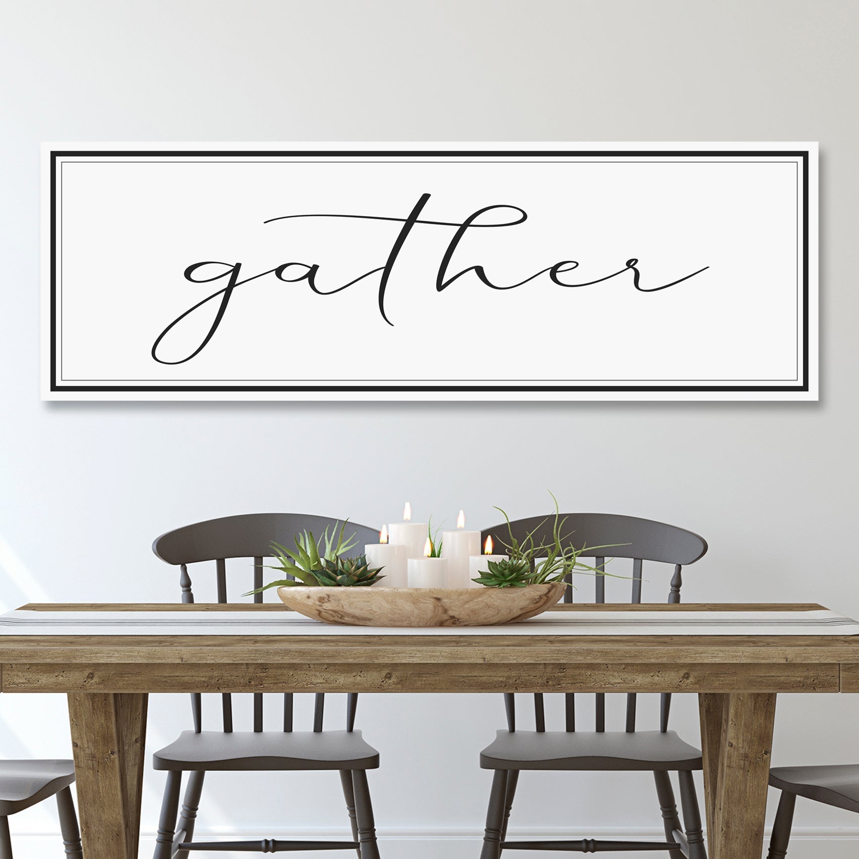 Gather Sign - canvas