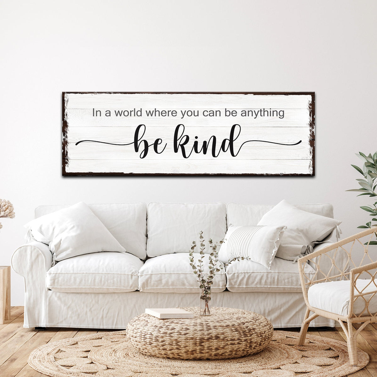 Be Kind Sign - Style 1 - canvas