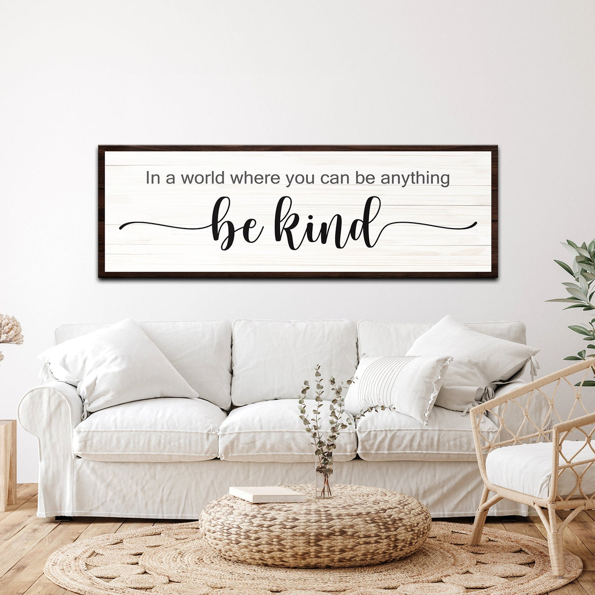 Be Kind Sign - canvas