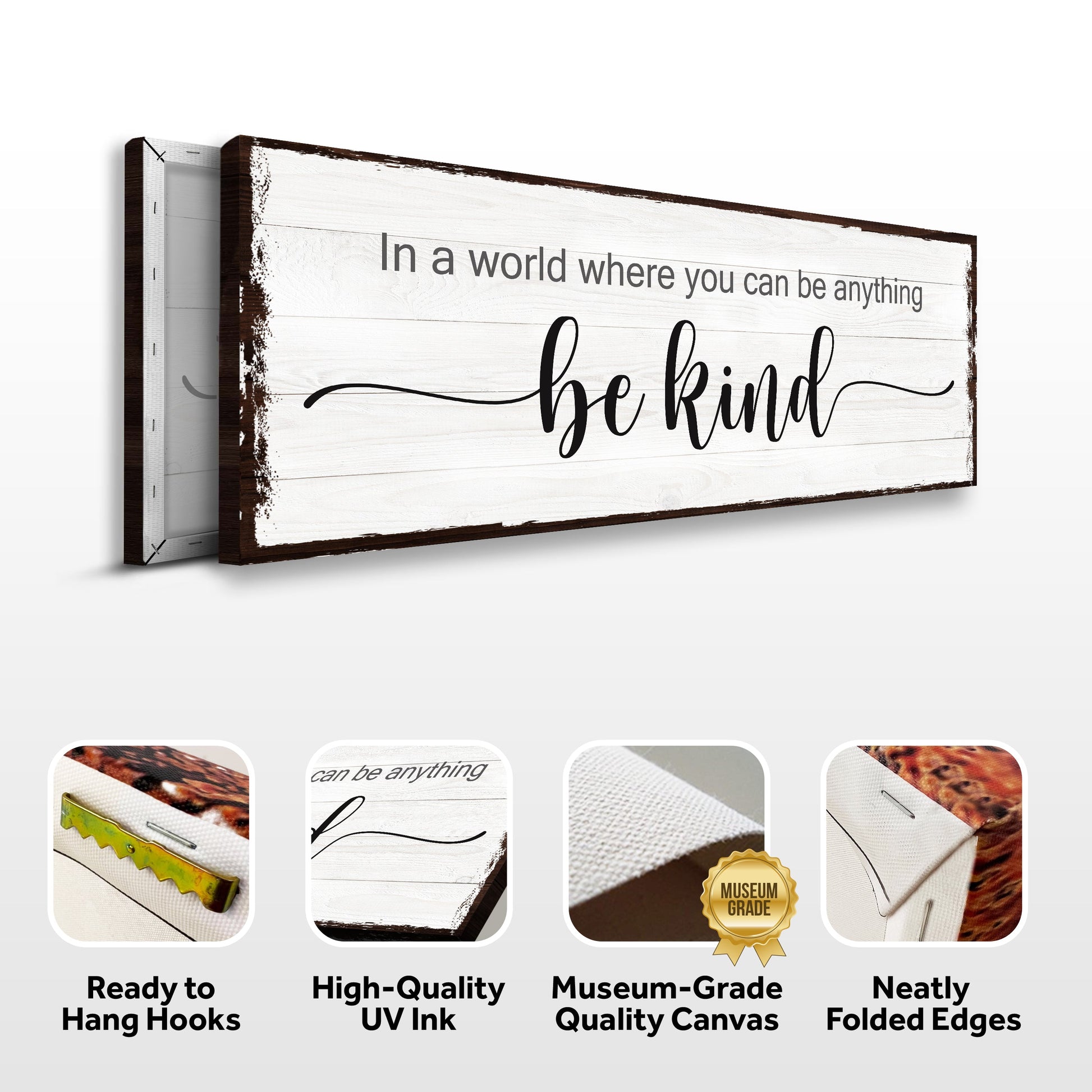 Be Kind Sign - canvas