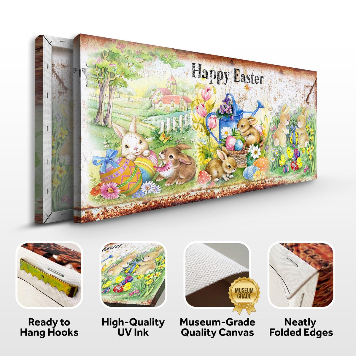 Vintage Happy Easter Sign