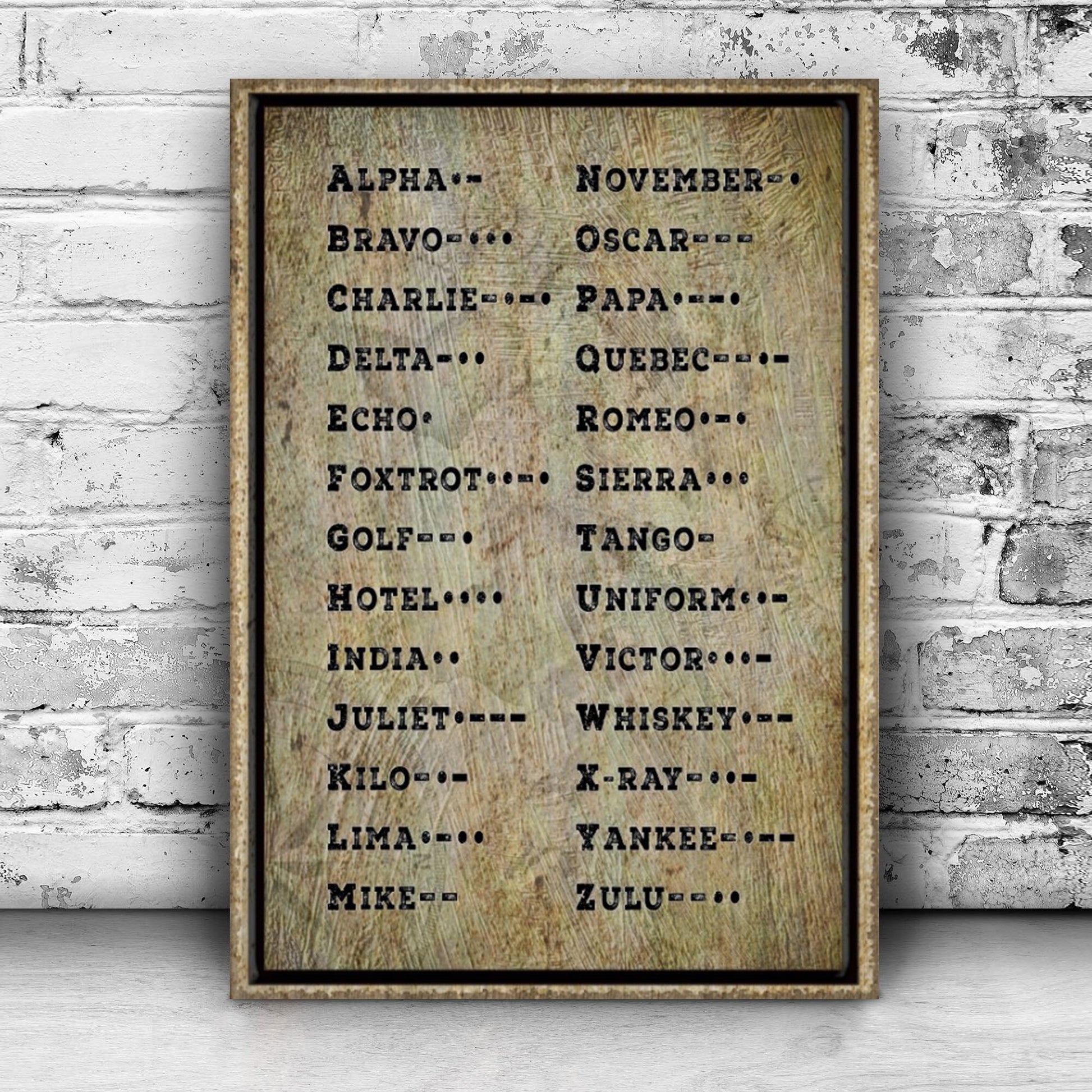 Morse Code Sign