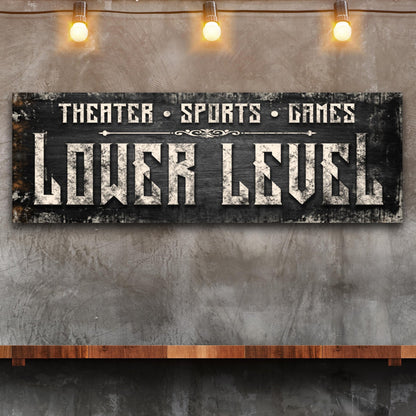 Lower Level Sign