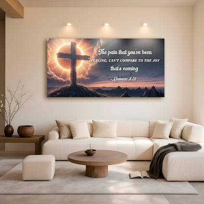 Romans 8:18 - The Joy That's Coming Faith Sign