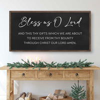 Rustic Wooden Blessing Wall Sign