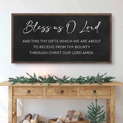 Rustic Wooden Blessing Wall Sign