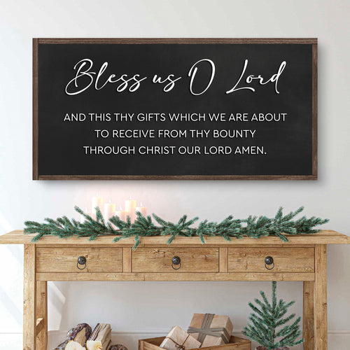 Rustic Wooden Blessing Wall Sign